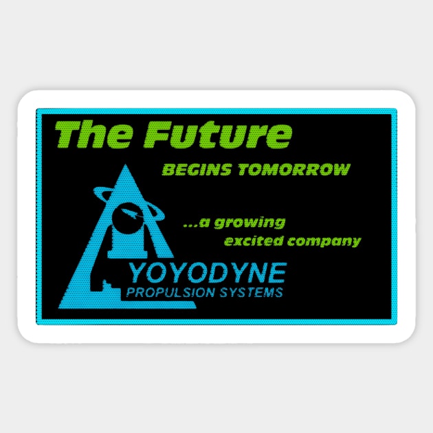 Yoyodyne Propulsion Systems Logo Sticker by Atomic City Art